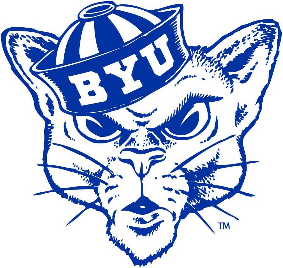 Brigham Young Cougars 1964-1982 Primary Logo diy DTF decal sticker